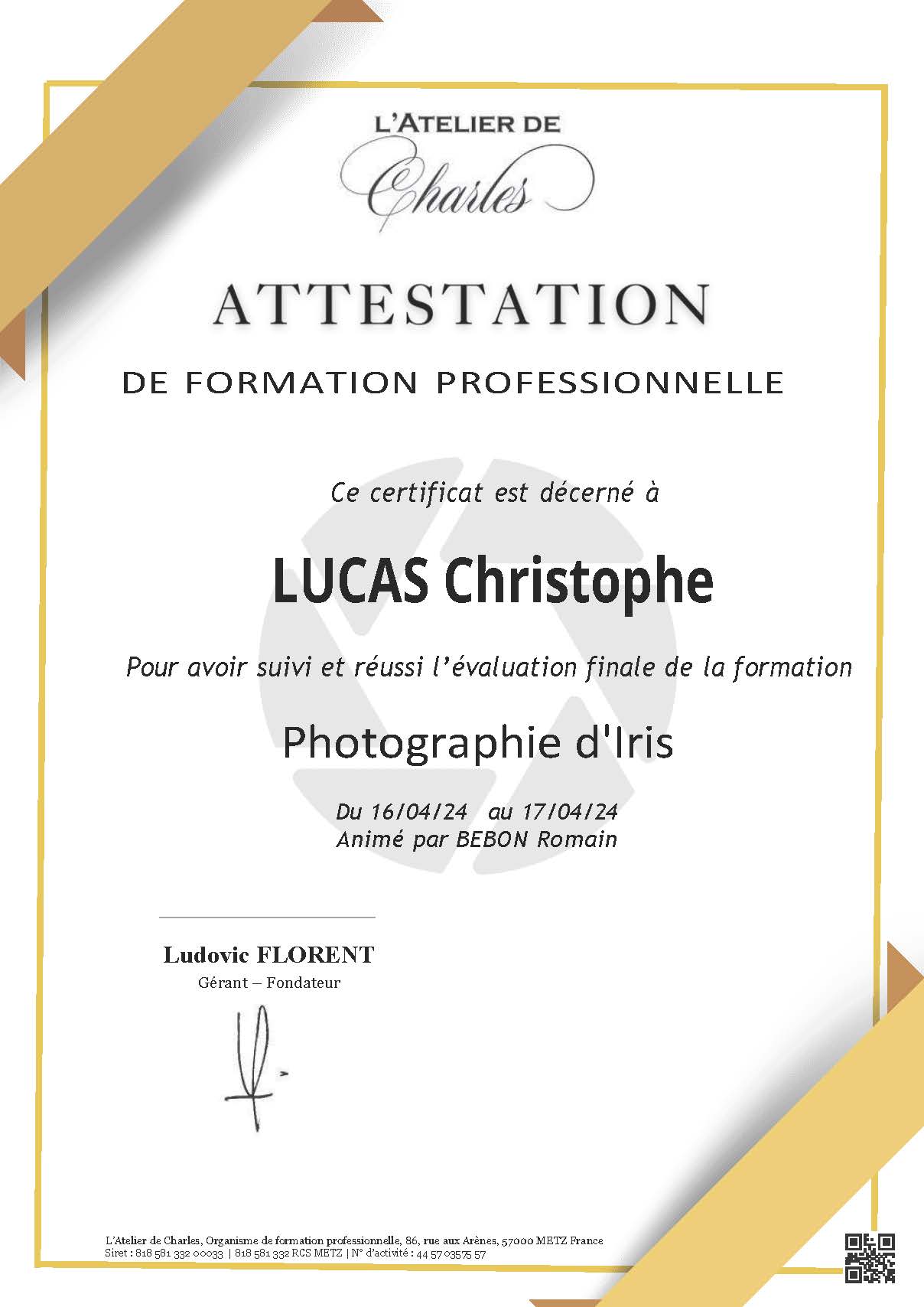 certification 
